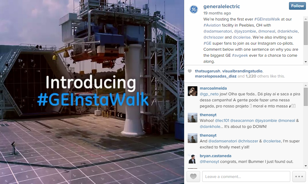 GE InstaWalk - Instagram Marketing