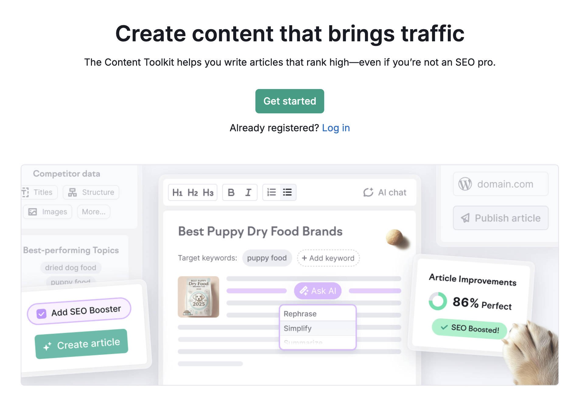 Semrush Content Toolkit